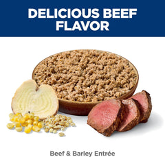 Hill's Science Diet Adult 1-6, Adult 1-6 Premium Nutrition, Wet Dog Food, Beef &amp; Barley Loaf, 13 oz Can, Case of 12