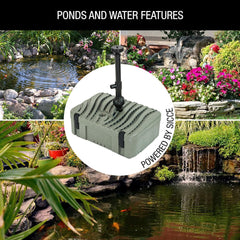 Sicce FILTRAPOND 1500 Complete Pond Filter with Fountain 396 GPH | Up to 800 Gallons Ponds | Recycled Plastic Case Clean Beautiful Water Garden | Submersible Sponge Pump UVC
