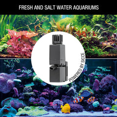 Sicce Shark Mini Aquarium Surface Skimmer 350 up to 40 Gallon Aquariums | 90 GPH Flow Rate Efficient Debris Oil Film Removal Freshwater & Saltwater