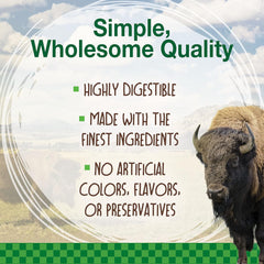 Nylabone Healthy Edibles WILD Natural Long-Lasting Bison Flavor Bone Chew Treats for Dogs (2 Count)