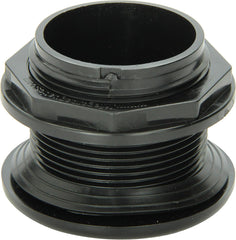 Lifegard Aquatics Standard Threaded Bulkhead Kit for Fish Aquariums – High-Impact Resistant PVC – Includes Bulkhead Fitting, Gasket, Lock Nut – Jet Black