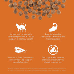 Go! Solutions Skin + Coat Care, Grain-Free Dry Cat Food, Salmon Recipe