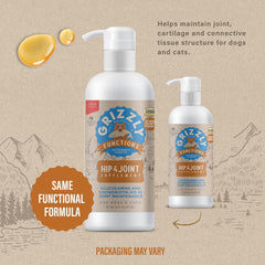 GRIZZLY PET PRODUCTS Joint Aid for Dogs Liquid Hip and Joint Support (Extra Strength)
