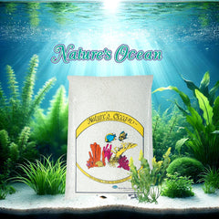 Nature’s Ocean Marine White Sand - 20 lbs - Natural Aquarium Substrate, Supports Water Balance & pH, Ideal for Freshwater, Marine & Reef Tanks