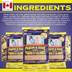 Hagen Pigeon & Dove Seed, Original Formula Bird Food, 6 lb Bag – Nutritionally Complete Seed Mix with Vitamins & Minerals – Wild & Captive Bird Diet – Insect-Resistant Air-Tight Packaging