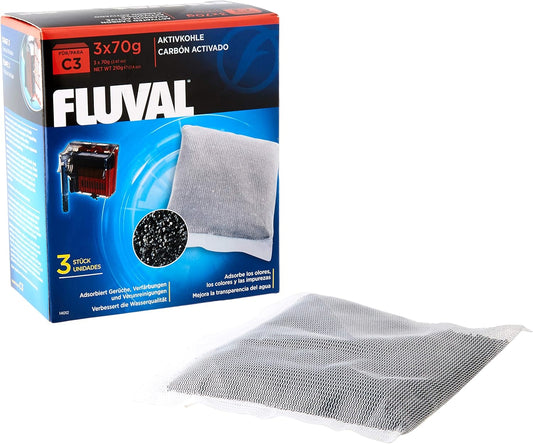 Fluval C3 Carbon - 3-Pack,Black