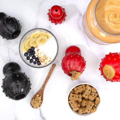 Nylabone Treatin' Cone Strong Stuffable Chew Toy for Dogs, Natural Rubber Fillable Treat Toy, Treat Dispensing Dog Toy, Bacon Flavor