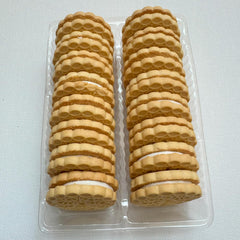 Exclusively Dog Cookies Sandwich Cremes Vanilla Flavor Dog Treats for Medium and Large Dogs, Natural and Made in The USA, 8 oz