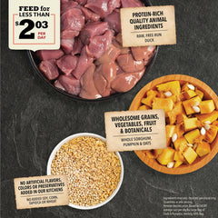 ACANA Wholesome Grains Limited Ingredient Diet Dry Dog Food, Duck & Pumpkin Recipe, Single Protein Duck Dog Food