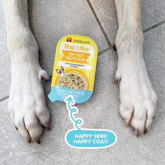 Weruva Meals 'n More Natural Wet Dog Food, Paw Lickin’ Chicken Plus Skin & Coat Health (Pack of 12)