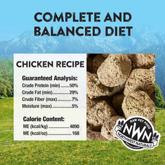 Northwest Naturals Freeze-Dried Chicken Dog Food - Bite-Sized Nuggets - Grain-Free, High-Protein, Raw Diet, Human-Grade Ingredients, All Natural, Healthy & Nutritious, Proudly Made in USA,