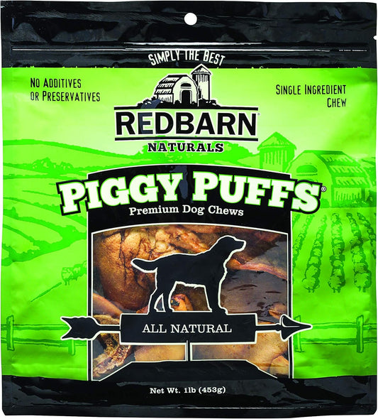 Redbarn Piggy Puff Dental Chews, 1 Pound