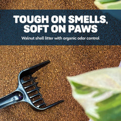 Naturally Fresh Cat Litter Made From Walnut Shells, Multi-Cat, Ultra Odor Control, Unscented, Upcycled, Sustainable, 26 Lbs