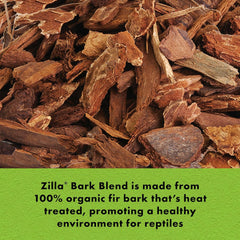 Zilla Reptile Terrarium Bedding Substrate Bark Blend, 8 Quart