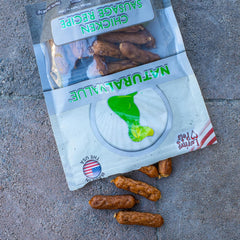 Loving Pets Natural Value Chicken Sausages - Soft Jerky Dog Treats for Large & Small Breeds - Healthy Gluten, Wheat, Soy & Grain Free Pet Treats for Dogs