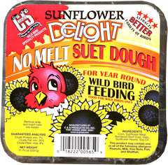 C&S Sunflower Delight No Melt Suet Dough Single Packs, 11.75 oz