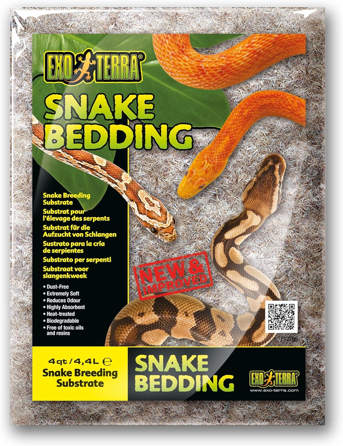 Exo Terra Snake Bedding, Reptile Terrarium Substrate Ideal for Snake Breeding