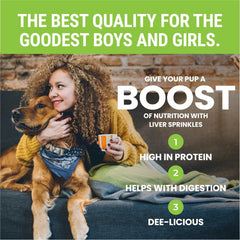 Etta says! Liver Sprinkles for Dogs - High Protein Food Topper - Boosts Flavor - 100% Natural and Made in USA