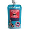 Solid Gold Beef Bone Broth for Dogs - Grain Free Dog Food Topper Rich in Collagen and Superfoods - Nutrient Dense Dog Gravy Topper for Dry Food - Promotes Gut Health and Hydration - Single 8-oz