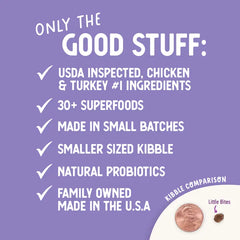 Wholesale Grain Free Chicken & Turkey Little Bites Recipe 3.5 lb