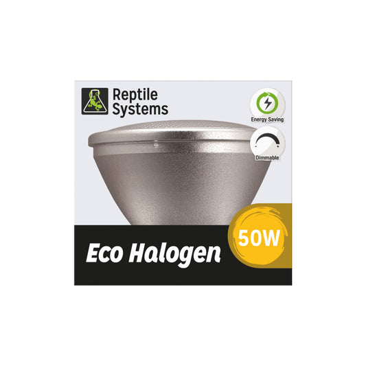 Eco Halogen – White – Lamp for Reptiles & Amphibians – Light for Tanks, Vivariums & Crested Geckos