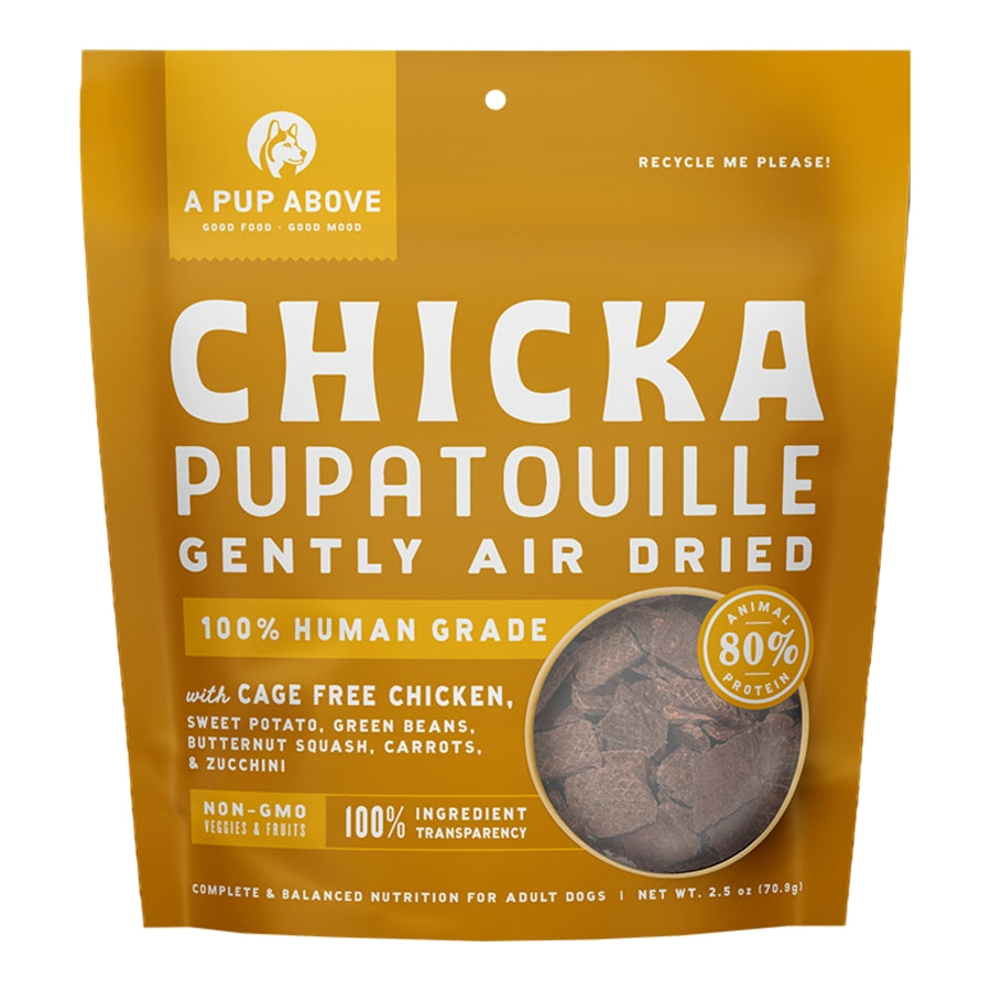 A PUP ABOVE DOG AIR DRIED CHICKEN PUPATOUILLE 2.5OZ