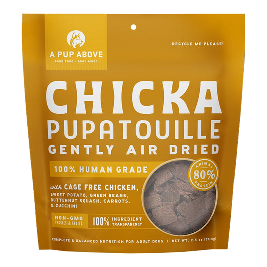 A PUP ABOVE DOG AIR DRIED CHICKEN PUPATOUILLE 2.5OZ