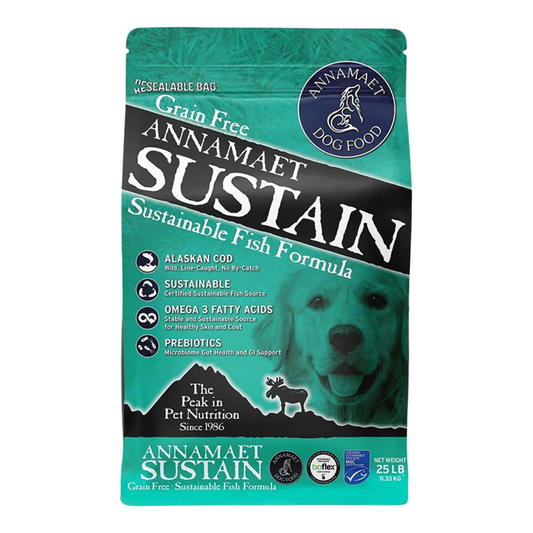 ANNAMAET DOG SUSTAIN GRAIN FREE FISH TURKEY 25LBS