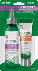 HERO PET Vet's Best Dog Ear Cleaner Kit - Multi-Symptom Ear Relief - Wash & Dry Treatment - Alcohol-free