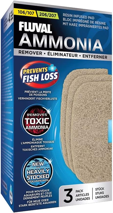 Fluval 107/207 Ammonia Remover Pad, 3 pcs