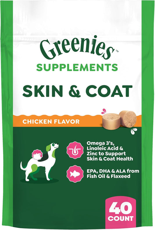 Greenies Skin & Coat Supplement Dog 7.27 oz