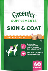 Greenies Skin & Coat Supplement Dog 7.27 oz