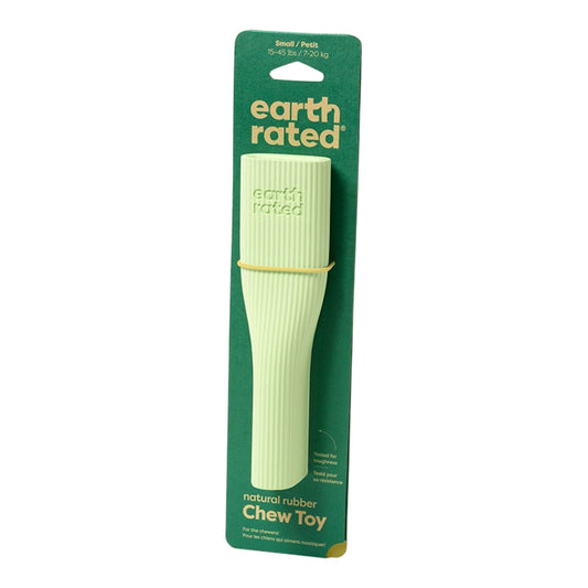 EARTH RATED DOG CHEW TOY GREEN RUBBER SMALL