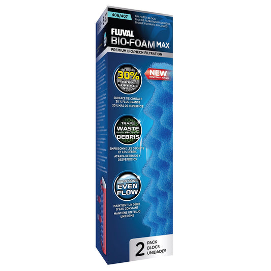 FV Fluval 1 Pack of Bio-Foam Max Media for Fluval 406 and 407 Aquarium Filters