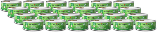 FirstMate 24 Cans of Cage-Free Turkey and Rice Grain-Friendly Cat Food, 5.5 Ounces Each, with No Corn, Wheat, Soy, Gluten, Peas or Potato