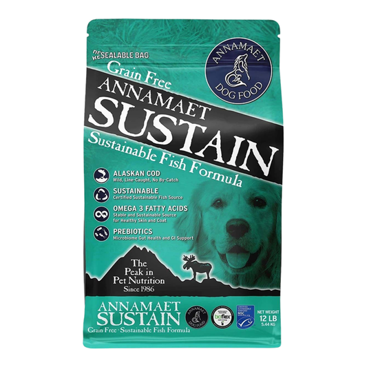 ANNAMAET DOG SUSTAIN GRAIN FREE FISH TURKEY 12LBS