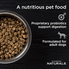 Diamond Naturals Dry Food for Adult Dog, Beef and Rice Formula