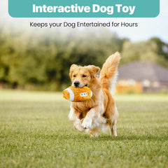 SPOT Plush Football Dog Toy with Squeaker | Soft, Plush Fabric Football Squeak Toy for Small and Large Dog Breeds | Fetch Toy for Throwing and Chasing | 4.5"