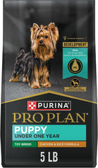 Purina Pro Plan Focus Puppy Toy Breed Formula Dry Dog Food - (1) 5 lb. Bag