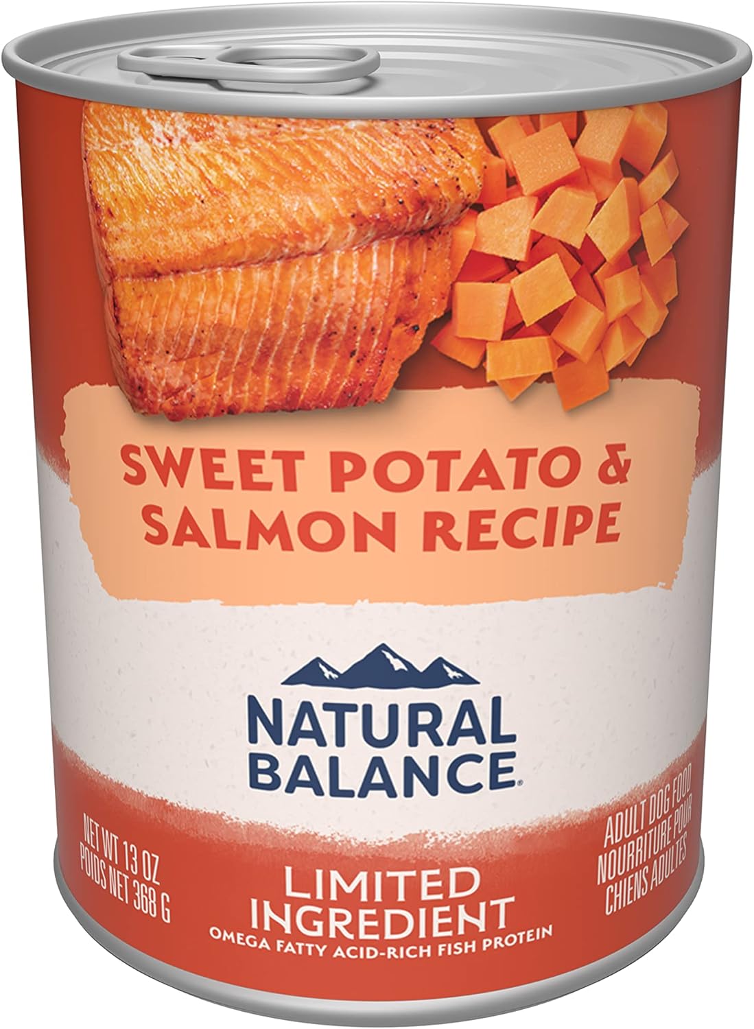 Natural Balance Limited Ingredient Diet Sweet Potato & Fish | Adult Grain-Free Wet Canned Dog Food | 13-oz. Can, (Pack of 12)