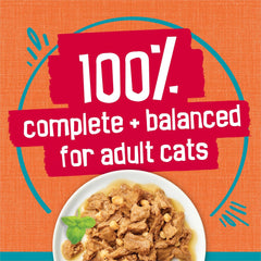 Purina Friskies Wet Cat Food Tasty Treasures With Chicken and Tuna in Gravy (Scallop Flavor) - (Pack of 24) 5.5 oz. Cans