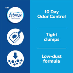 Fresh Step Extreme Scented Litter with the Power of Febreze, Clumping Cat Litter, Mountain Spring, 25 Pounds, Packaging May Vary