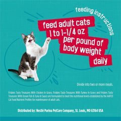 Purina Friskies Gravy Wet Cat Food Variety Pack, Tasty Treasures Prime Filets - (12) 5.5 oz. Cans