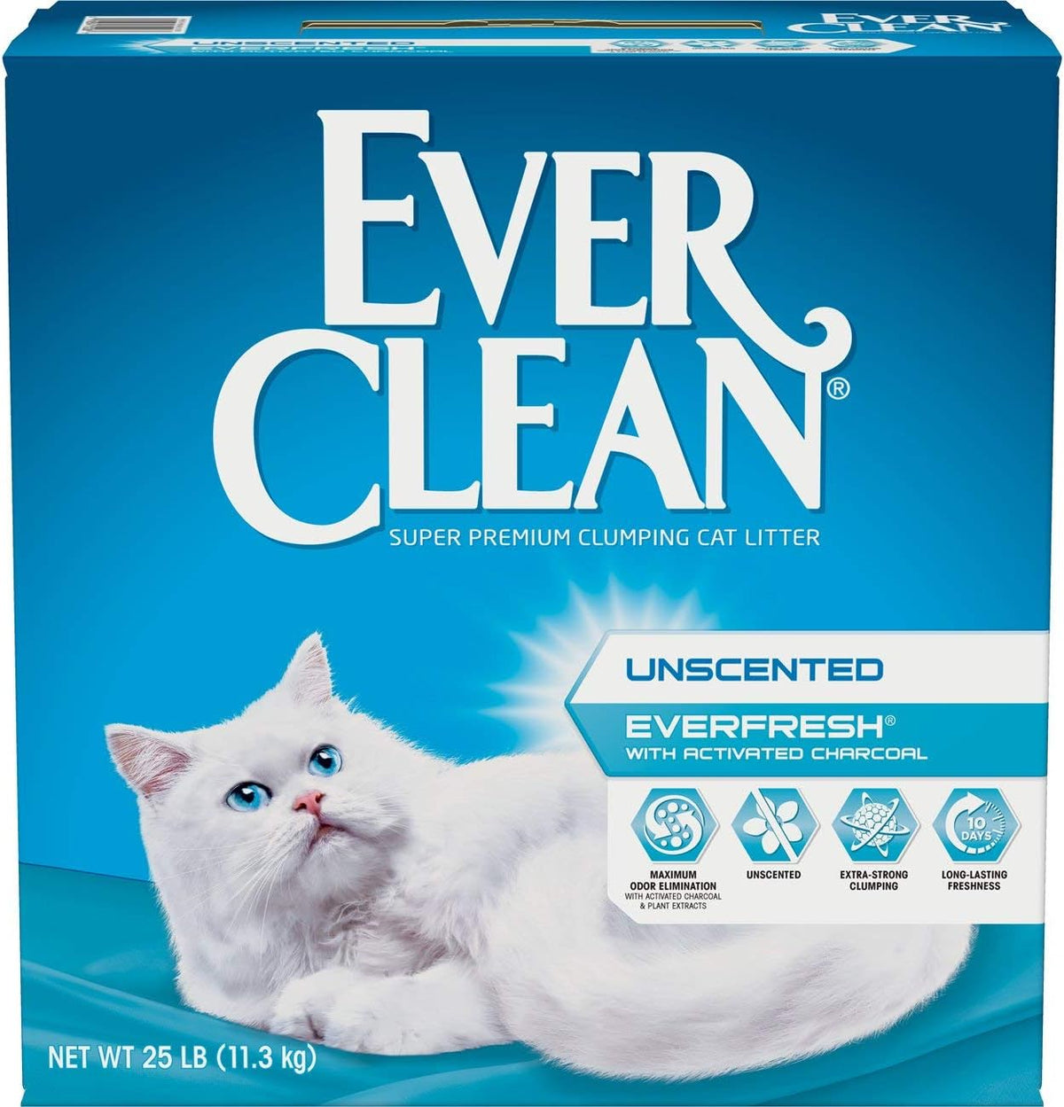 Ever Clean Ever Fresh Litter with Activated Charcoal , Unscented, 25 Pounds