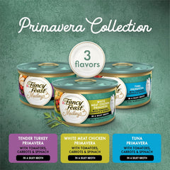 Purina Fancy Feast Wet Cat Food, Medleys Tuna Florentine With Garden Greens in a Delicate Sauce - (Pack of 24) 3 oz. Cans