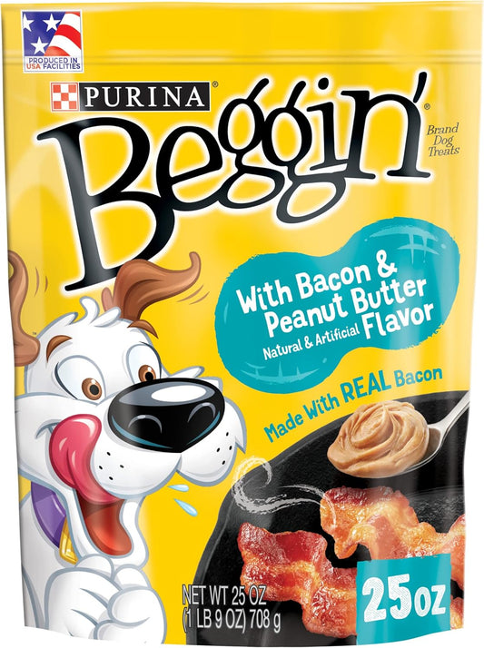Purina Beggin' Strips With Real Meat Dog Treats, With Bacon and Peanut Butter Flavor