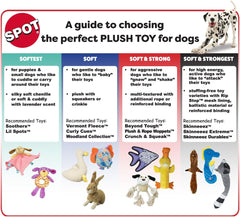 SPOT Dura-Fused Leather Bone - Dog Toy with Squeaker, Made With Real Leather and Jute Fabric, Interactive Toy for Aggressive Chewers, Durable Squeaky Toy for Dogs and Puppies, Small - 7in