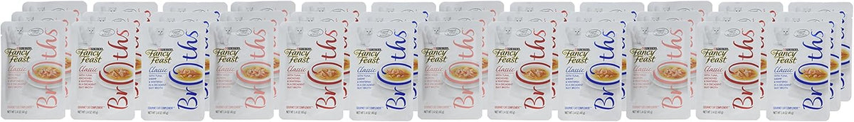 Purina Fancy Feast Broths Classic V-Pack Food, (12ct)
