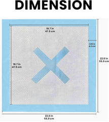SPOT X Marks The Spot Extra Absorbent Pee Pads | Puppy Pads | Puppy Pads with Adhesive | Training Pads | Dog Pads | Dog Pee Pads | Dog Potty Pads | Adhesive Strips | 22"X22"
