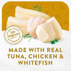 Purina Fancy Feast Delights with Cheddar Grilled Chicken, Turkey or Whitefish and Cheddar Cheese Feast in Gravy Wet Cat Food Variety Pack - (Pack of 24) 3 oz. Cans